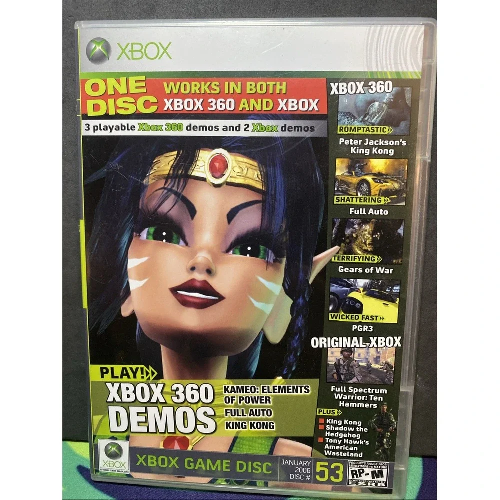 Official Xbox Magazine Demo Disc #53 Jan 2006 Xbox 360 Original Xbox